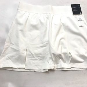 Gap Fit Skort Women's M Tennis Golf Stretch High Rise Skirt White Athletic